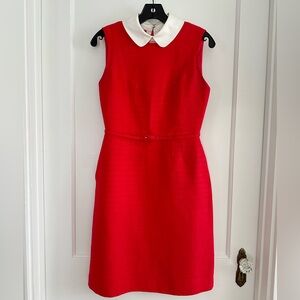 Tory Burch red midi dress